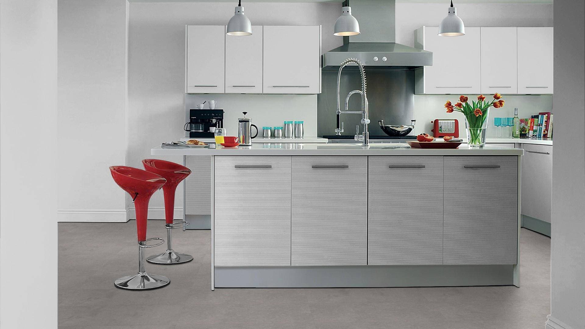 Panele winylowe Tarkett ELEGANCE RIGID 55 polished concrete indium 280008019 klasa 33, gr.5,5mm, 4V (1opk.=11szt.=2,2528m2) płytki 17
