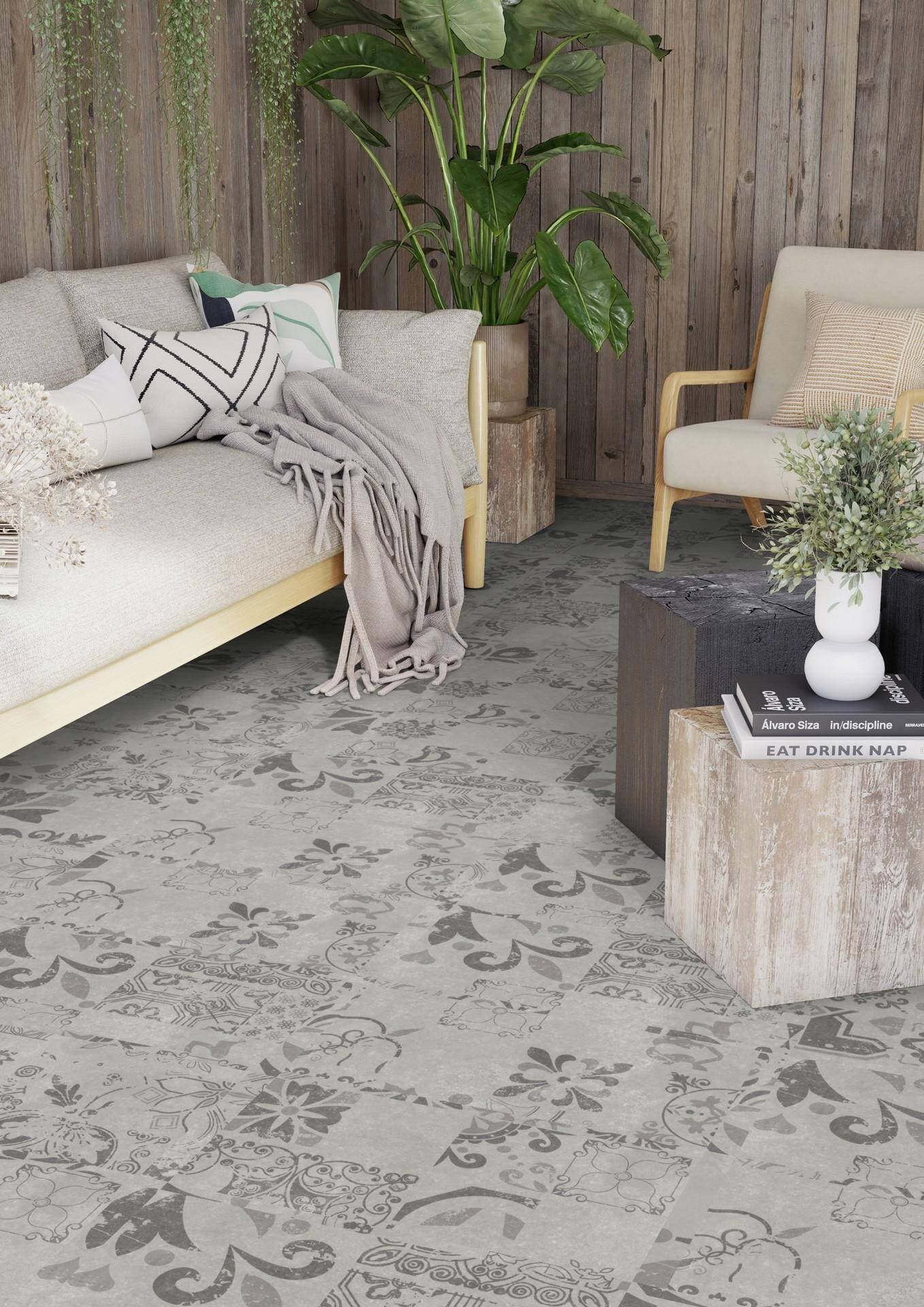 Panele winylowe Tarkett ELEGANCE RIGID 55 medina grey 280008018 klasa 33, gr.5,5mm, 4V (1opk.=11szt.=2,2528m2) płytki 11