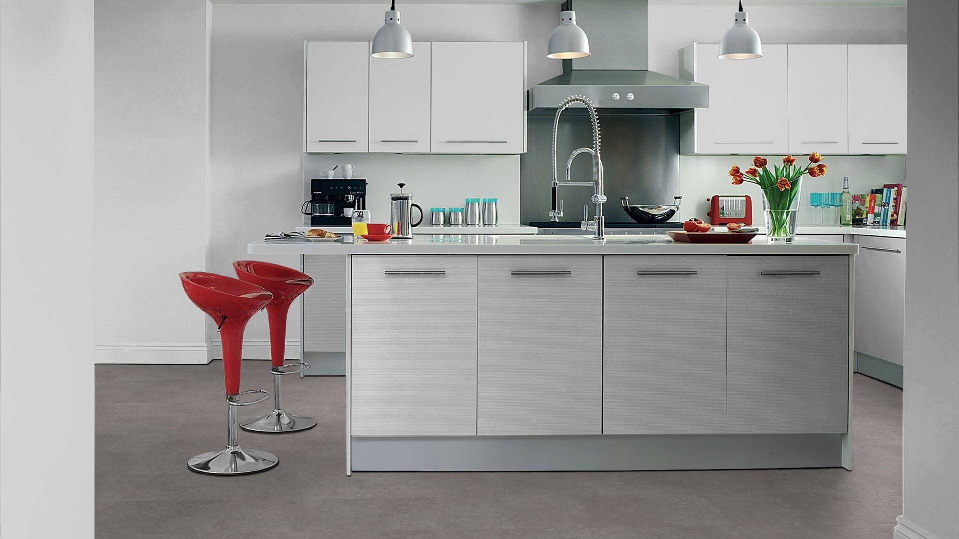Panele winylowe Tarkett ELEGANCE RIGID 55 polished concrete steel 280008020 klasa 33, gr.5,5mm, 4V (1opk.=11szt.=2,2528m2) płytki 14