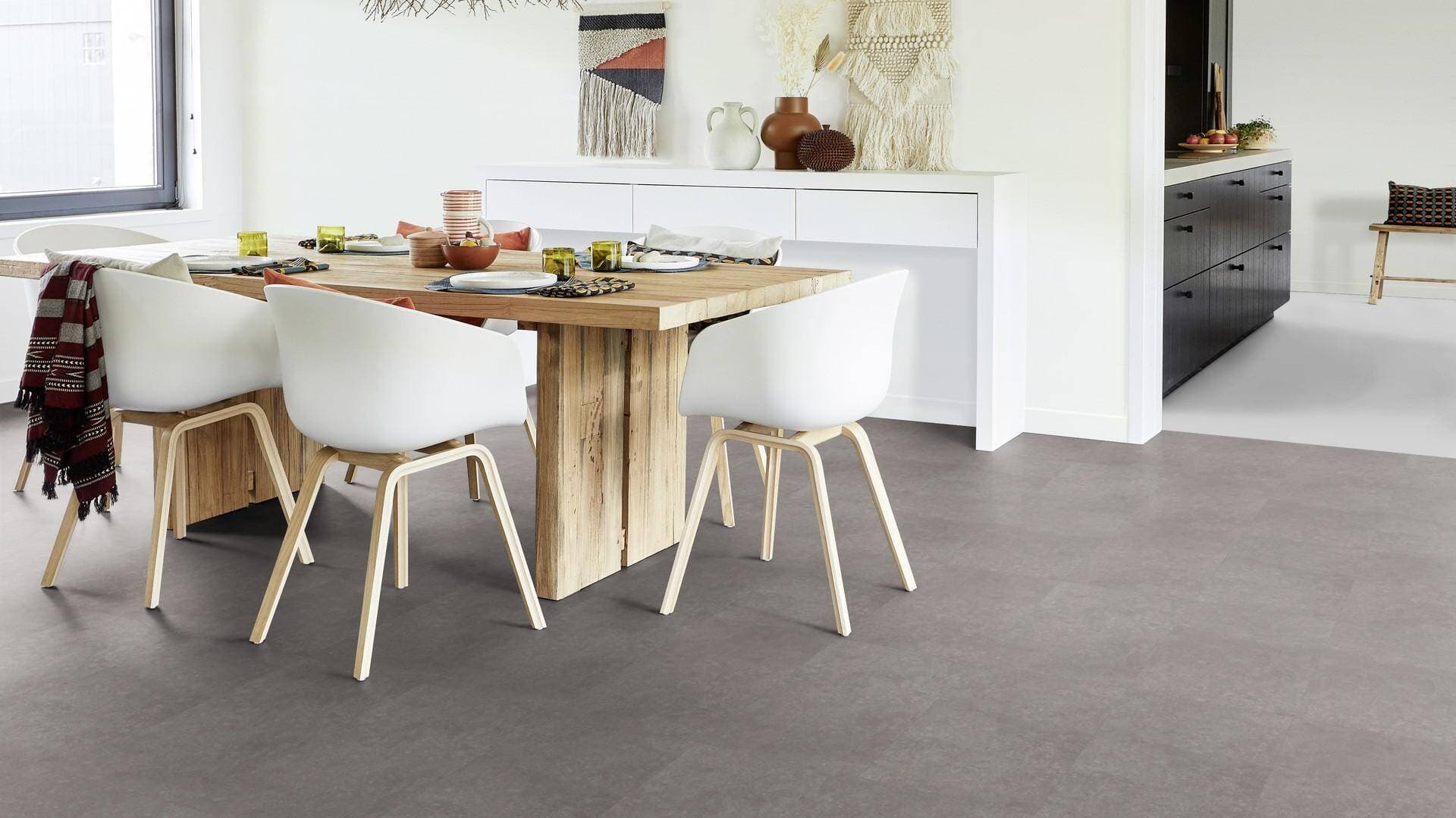 Panele winylowe Tarkett ELEGANCE RIGID 55 polished concrete steel 280008020 klasa 33, gr.5,5mm, 4V (1opk.=11szt.=2,2528m2) płytki 17