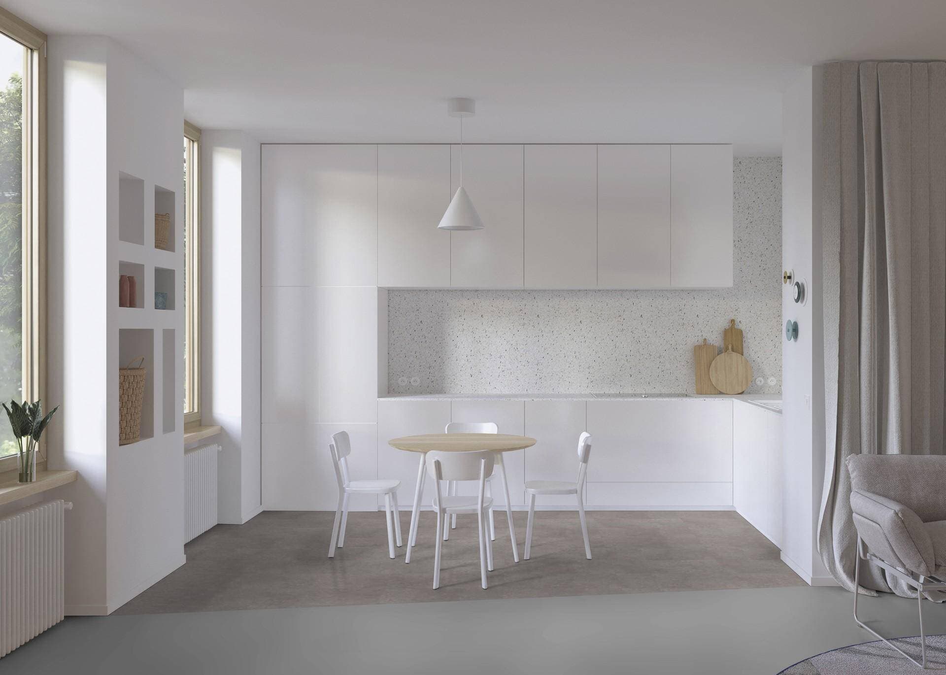Panele winylowe Tarkett ELEGANCE RIGID 55 polished concrete steel 280008020 klasa 33, gr.5,5mm, 4V (1opk.=11szt.=2,2528m2) płytki 18
