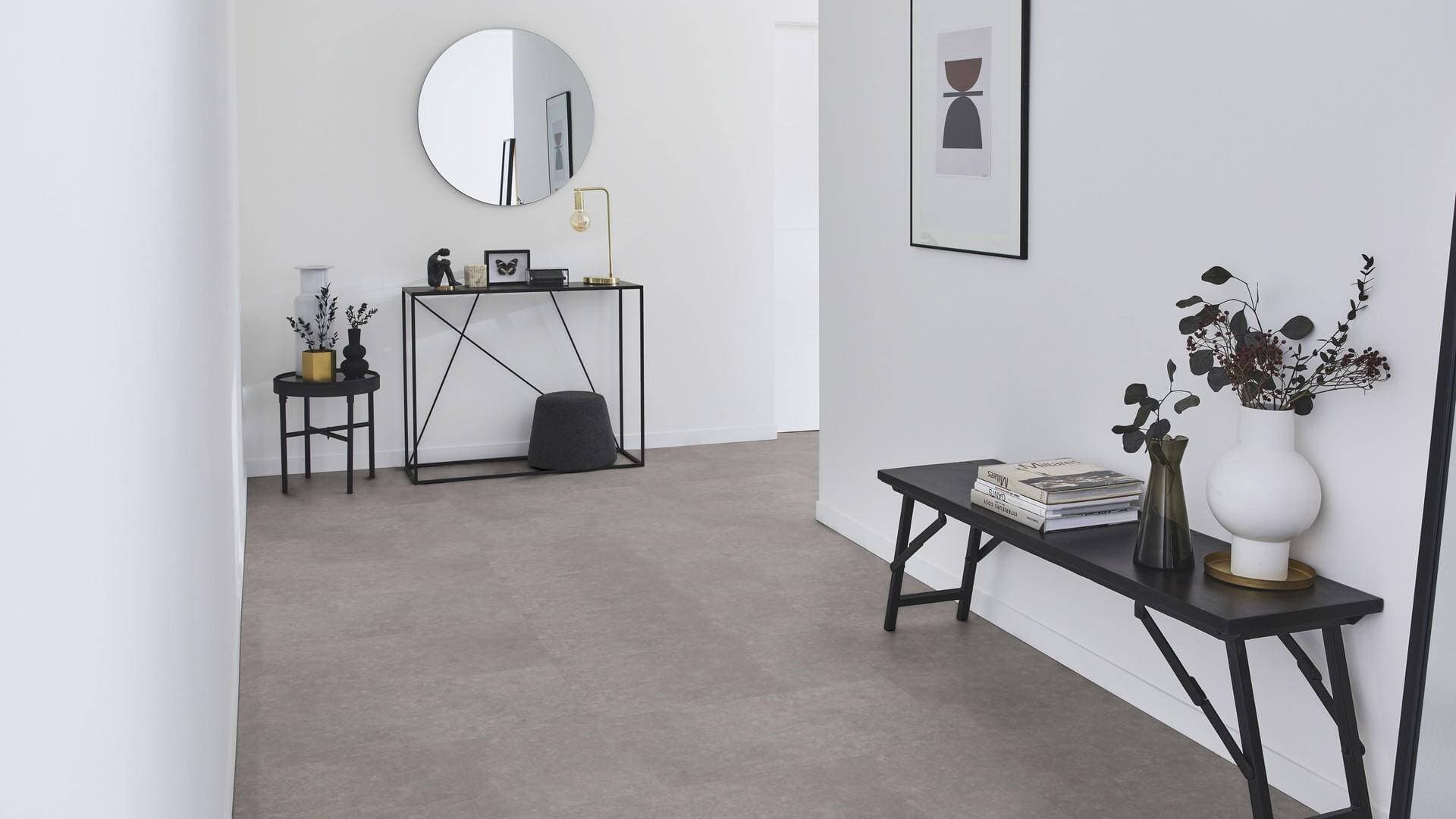 Panele winylowe Tarkett ELEGANCE RIGID 55 polished concrete steel 280008020 klasa 33, gr.5,5mm, 4V (1opk.=11szt.=2,2528m2) płytki 19