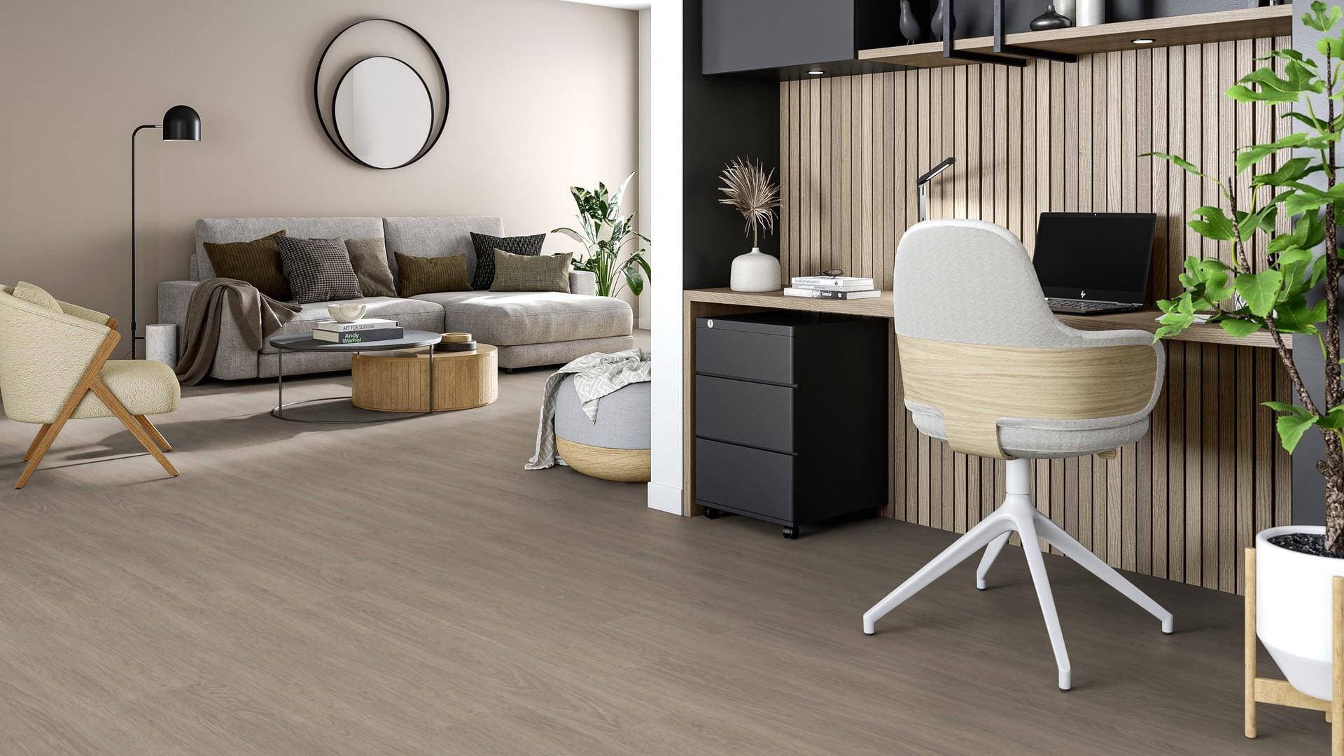 Panele winylowe Tarkett ESSENCE RIGID 55 cool oak light beige 260030002 klasa 33, gr.5mm, 4V (1opk.=9szt.=2,17m2) 6
