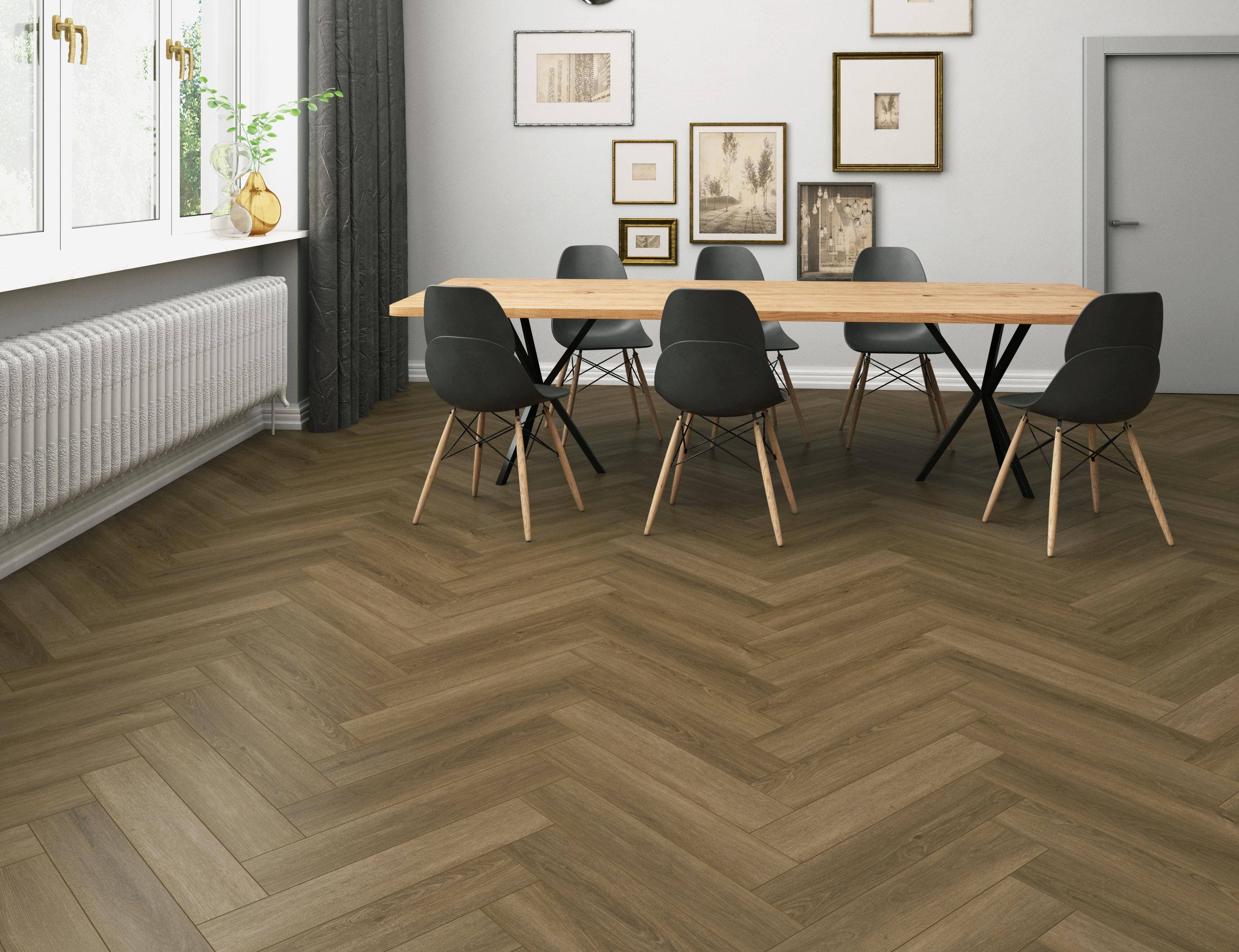 Panele winylowe Firmfit ORIGINAL HERRINGBONE Negros klasa 33, gr.5mm, 4V (1opk.=26szt.=2,621m2) jodełka 2