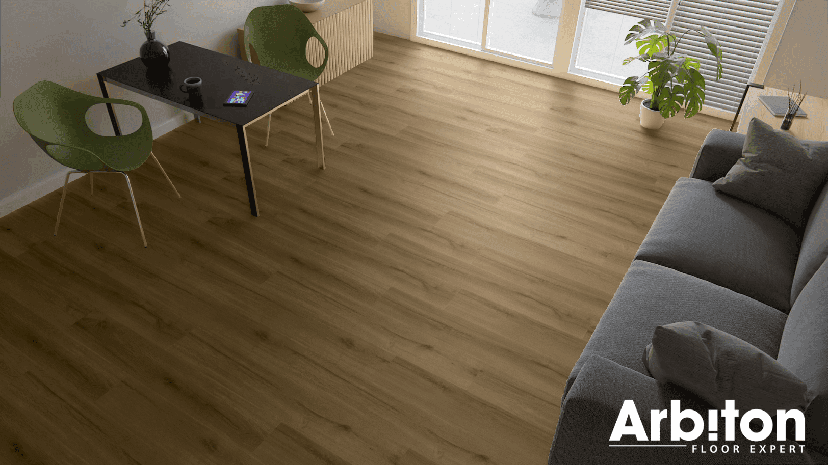 Panele winylowe ARBITON AMARON WOOD EIR dąb rochester CAS 229 klasa 33, gr.5mm, 4V (1op.=6szt.=2,076m2) 6