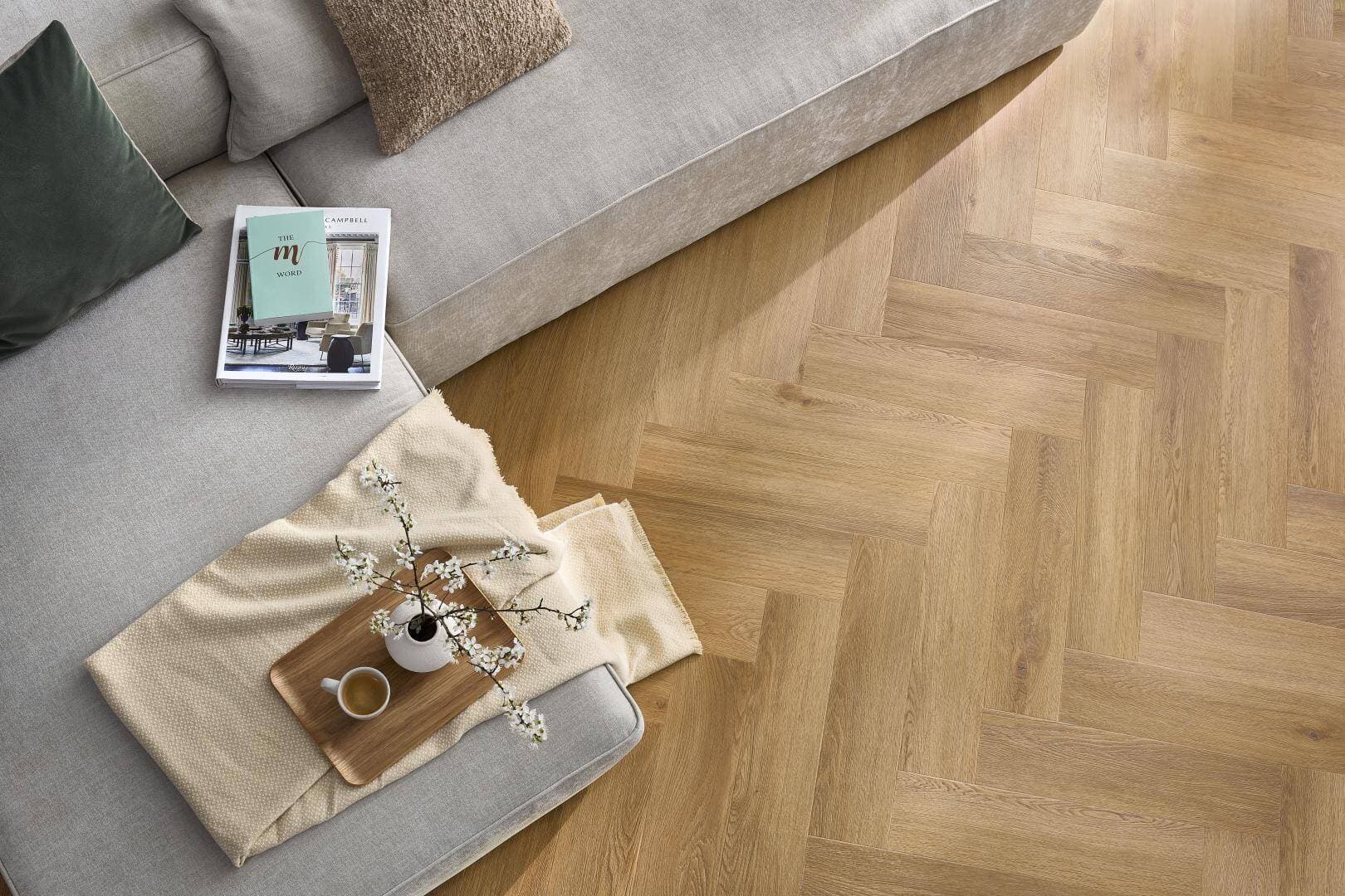 Panele winylowe ARBITON AMARON HERRINGBONE EIR dąb burbon CAS 208 klasa 33, gr.5mm, 4V (1op.=16szt.=1,402m2) jodełka 2