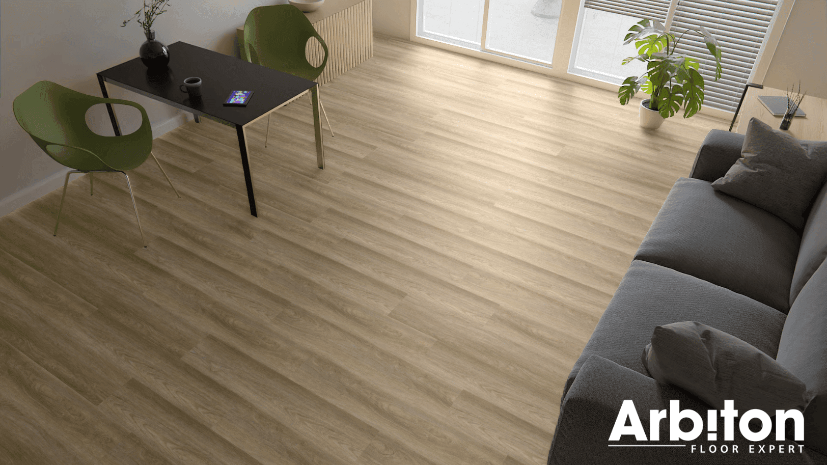 Panele winylowe ARBITON WOODRIC ACOUSTIC dąb rockford CWA 179 klasa 33, gr.5,3mm, 4V (1op.=8szt.=2,235m2) 10