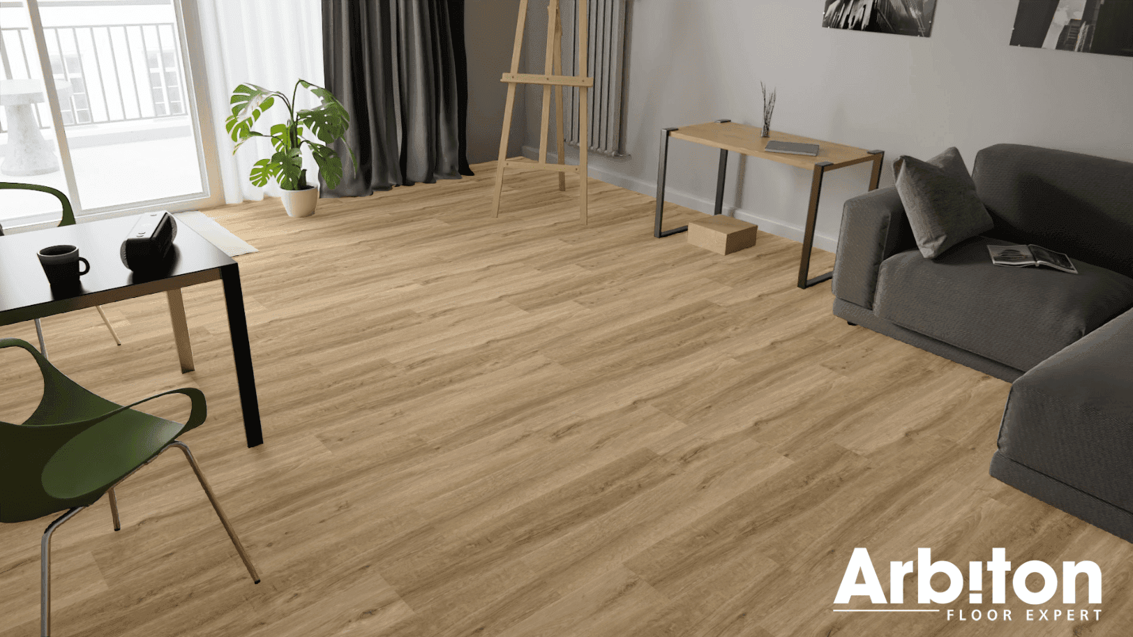 Panele winylowe ARBITON WOODRIC ACOUSTIC dąb windsor CWA 184 klasa 33, gr.5,3mm, 4V (1op.=8szt.=2,235m2) 10