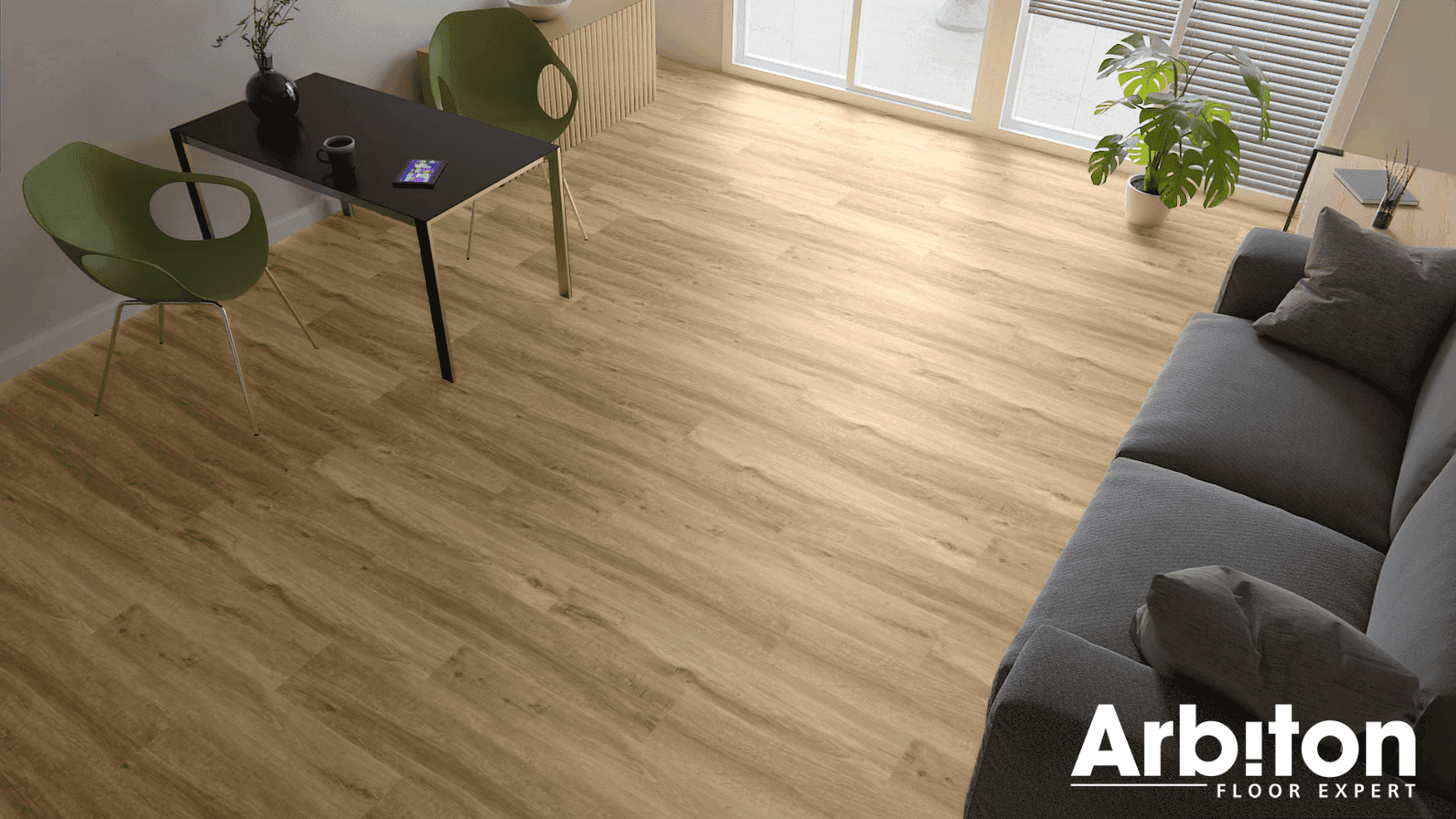 Panele winylowe ARBITON WOODRIC ACOUSTIC dąb windsor CWA 184 klasa 33, gr.5,3mm, 4V (1op.=8szt.=2,235m2) 9