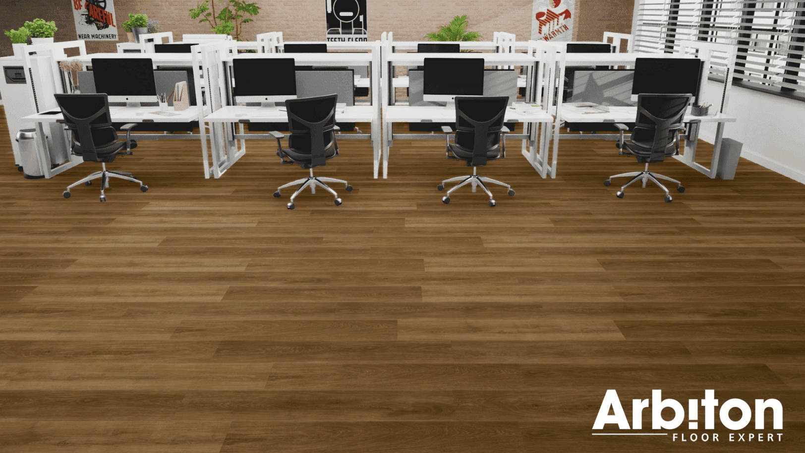 Panele winylowe ARBITON WOODRIC ACOUSTIC dąb timbersland CWA 185 klasa 33, gr.5,3mm, 4V (1op.=8szt.=2,235m2) 8