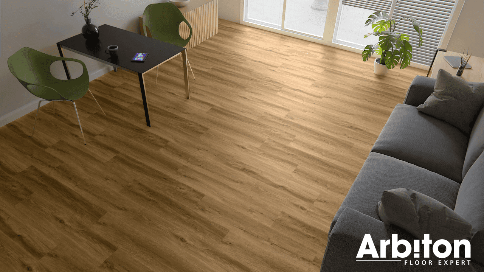 Panele winylowe ARBITON WOODRIC ACOUSTIC dąb lakewood CWA 186 klasa 33, gr.5,3mm, 4V (1op.=8szt.=2,235m2) 7