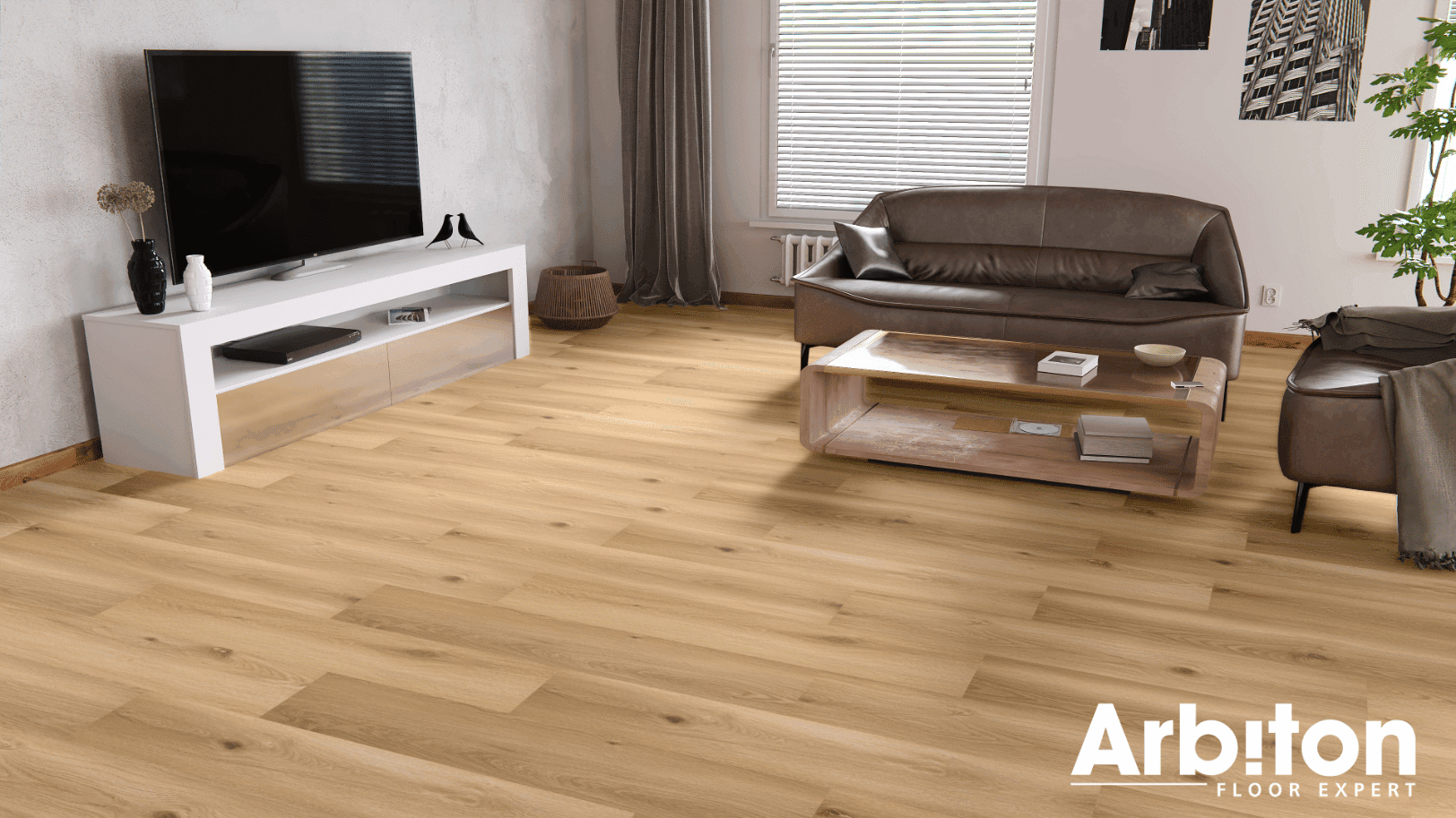 Panele winylowe ARBITON WOODRIC ACOUSTIC EIR dąb cavaillon CWSA 210 klasa 33, gr.5,3mm, 4V (1op.=8szt.=2,235m2) 4