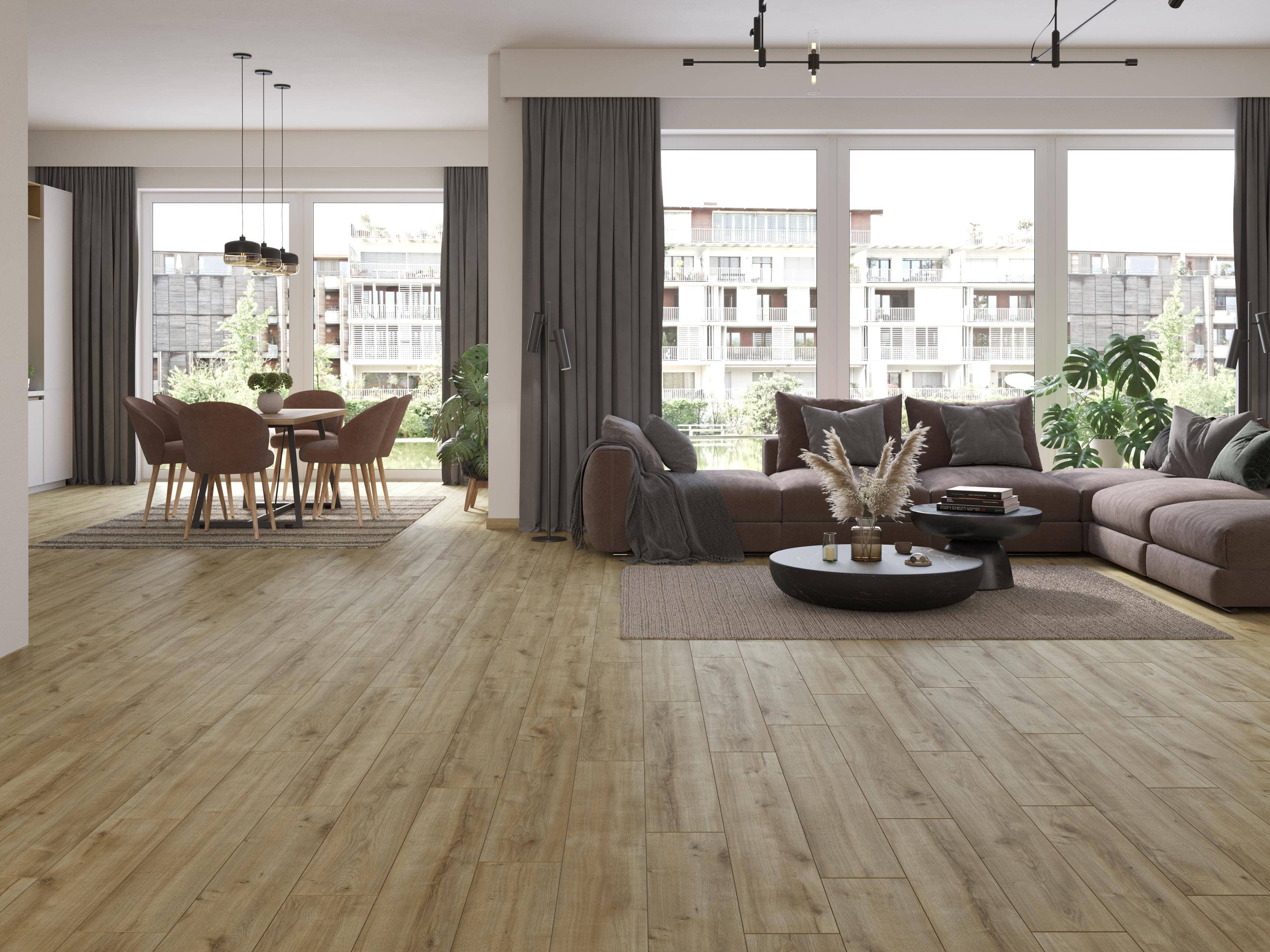 Panele podłogowe CLASSEN LIFE AQUASTOP dąb Salerno 64979 AC5, gr.8mm, 4V (1opk.=9szt.=2,22 m2) 2