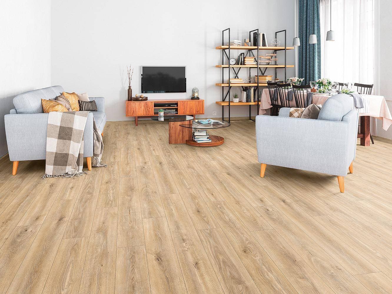 Panele podłogowe KRONOORIGINAL ATLANTIC 8 dąb Tortilla Cashmere K469 AC4, gr.8mm, 4V (1opk.=9szt.=2,26m2) 2