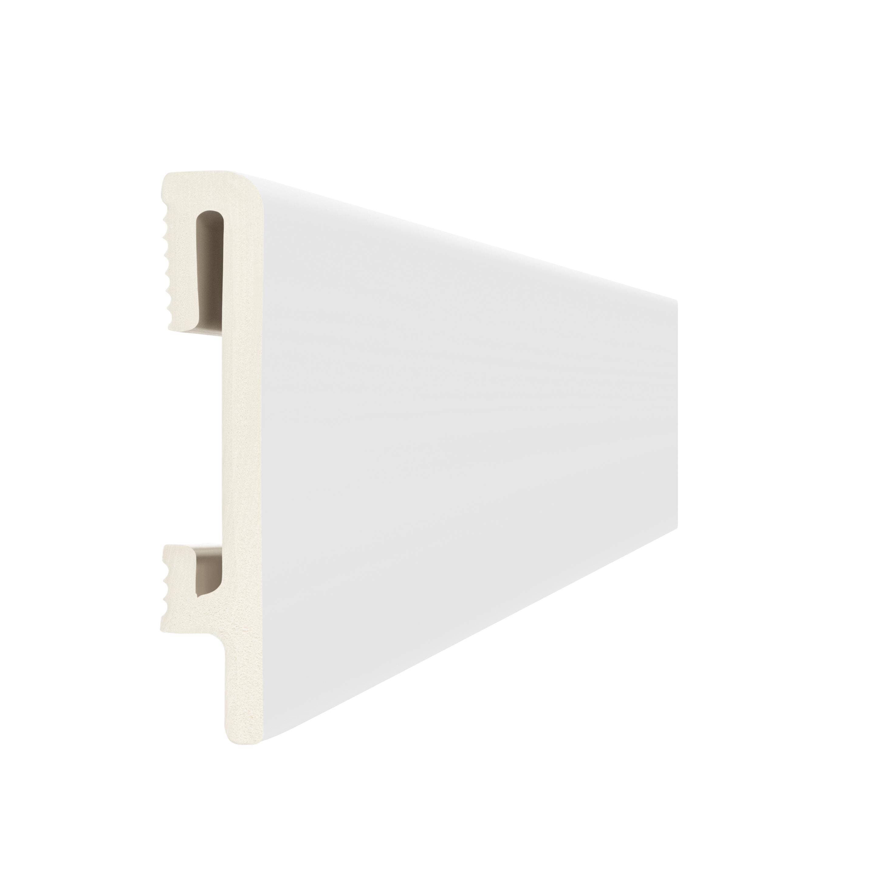 Listwa przypodłogowa DUROFIT biała PF080 wysokość 8 cm, szerokość krycia 1,5 cm, dł 240cm