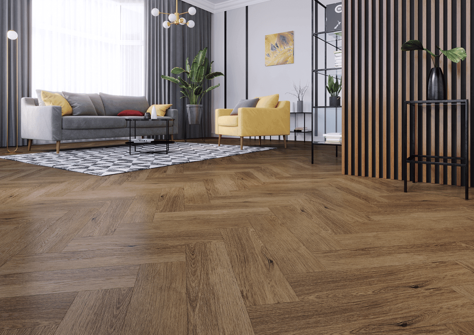 Panele winylowe ARBITON AMARON WOOD ACOUSTIC dąb Georgetown CAA 147 klasa 33, gr.6,3mm, 4V (1op.=6szt.=2,076m2) 6